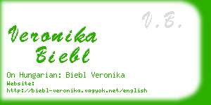 veronika biebl business card